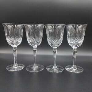 Tiffin Franciscan "Elyse" Set of 4 Crystal Wine Glass 3 oz